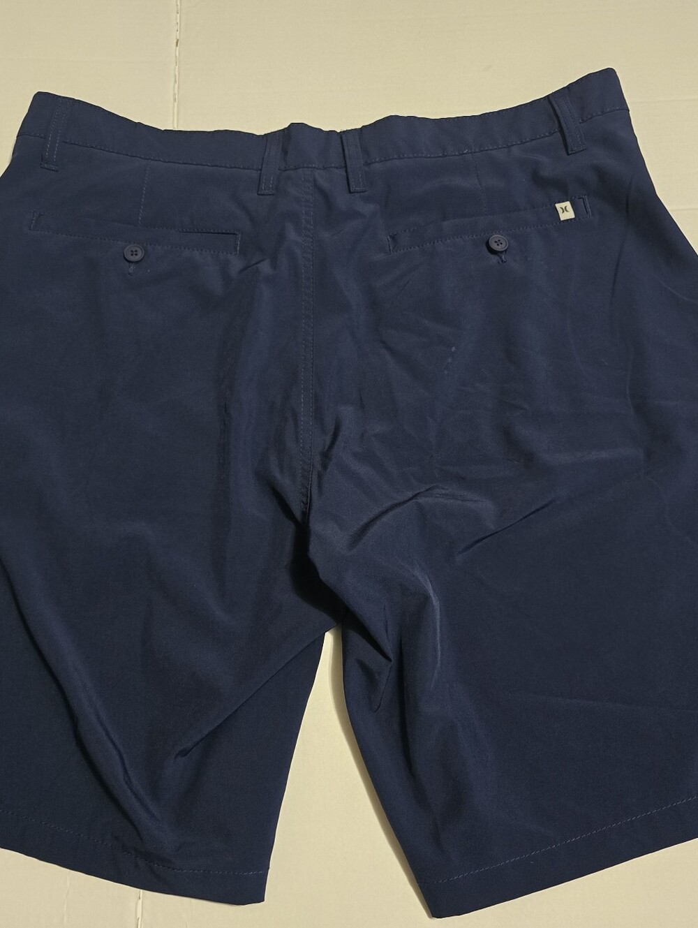Hurley Men's Dark Navy Flat Front Shorts Sizr 38 - Picture 2 of 5